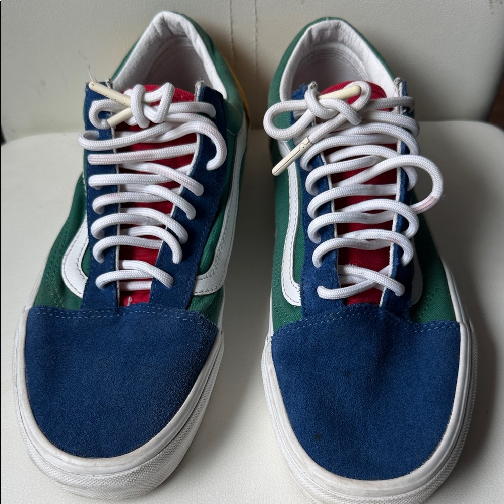 Vans Blue and Green Men's Sneakers